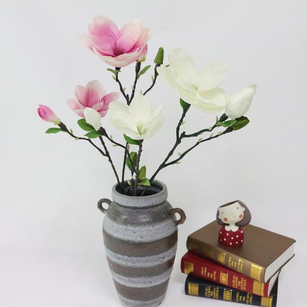 flone 4 heads artificial magnolia flowers simulation silk fake single branch for wedding party home garden diy decor decorative & wreaths
flone 4 heads artificial magnolia flowers simulation silk fake single branch for wedding party home garden diy decor decorative & wreaths