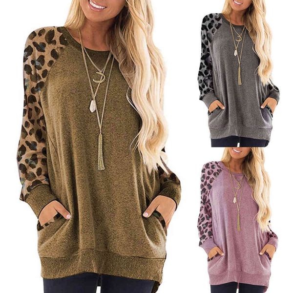 loose leopard print hoodies womens sweatshirt long sleeve pockets pullover o neck harajuku hoody casual streetwear 210507, Black
loose leopard print hoodies womens sweatshirt long sleeve pockets pullover o neck harajuku hoody casual streetwear 210507, Black