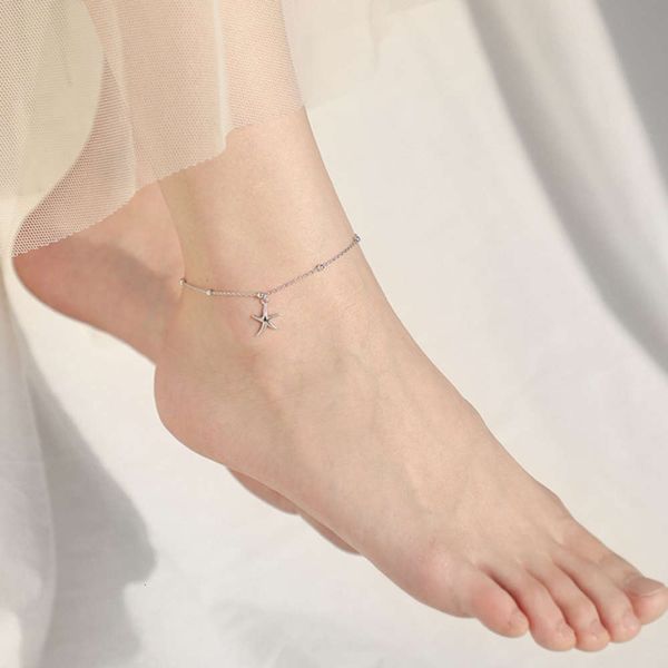 star s925 sterling starfish anklet female mori is lovely, sweet, versatile, korean silver jewelry gift, Red;blue
star s925 sterling starfish anklet female mori is lovely, sweet, versatile, korean silver jewelry gift, Red;blue