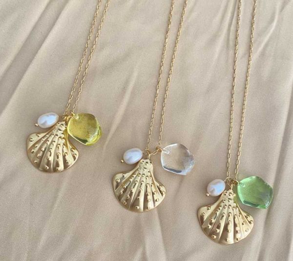 pendant necklaces shell series super flash crystal necklace freshwater pearl versatile jewelry, Silver
pendant necklaces shell series super flash crystal necklace freshwater pearl versatile jewelry, Silver