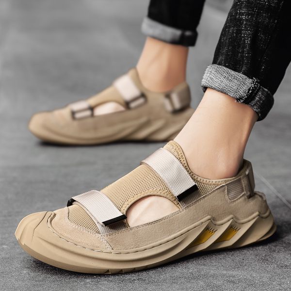 mh 2021 summer leisure trend breathable beach soft sole sports baotou sandals men's sho, Black
mh 2021 summer leisure trend breathable beach soft sole sports baotou sandals men's sho, Black
