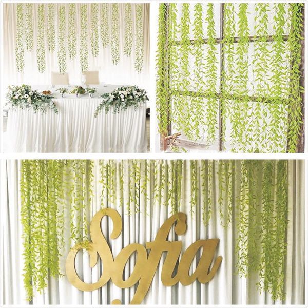 decorative flowers & wreaths 105cm willow branch rattan artificial simulation fake plants creeper grass wall bathroom hanging jungle christm
decorative flowers & wreaths 105cm willow branch rattan artificial simulation fake plants creeper grass wall bathroom hanging jungle christm