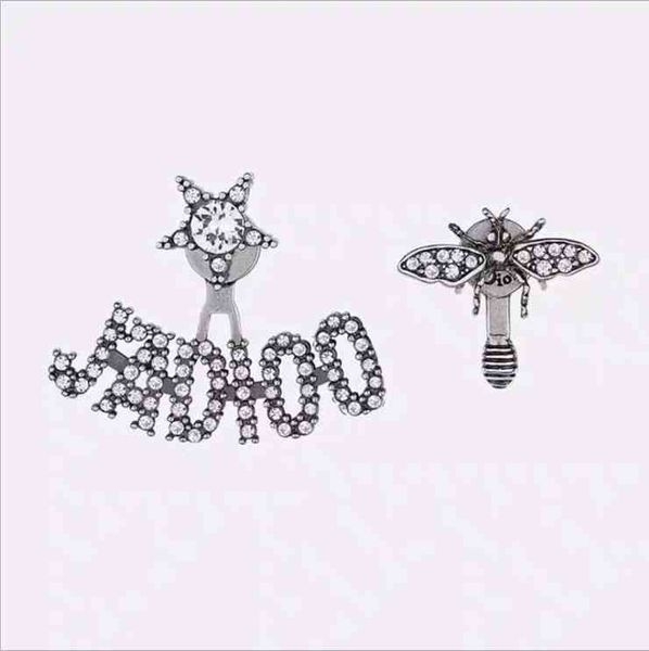 70% off bee inlaid snowflake asymmetric temperament female star same earrings, Silver
70% off bee inlaid snowflake asymmetric temperament female star same earrings, Silver