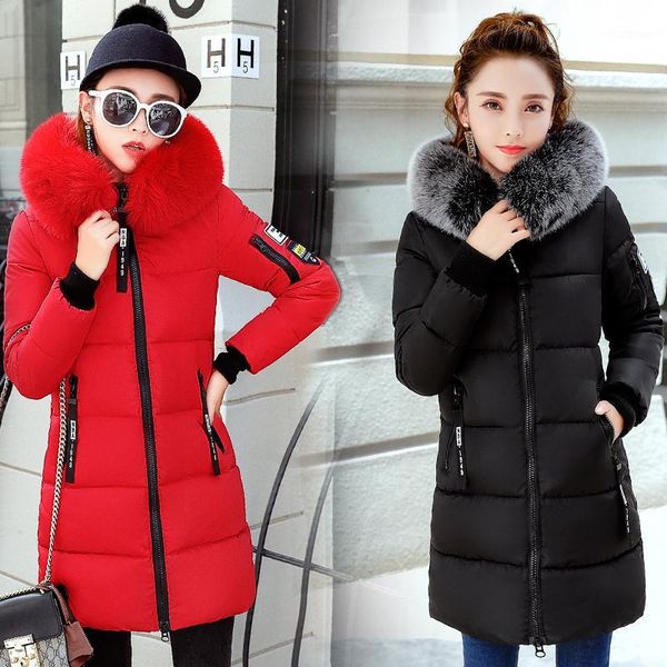 autumn and winter keep warm women parkas long style thicken coon coat ladies fur collar casual outwear female, Black
autumn and winter keep warm women parkas long style thicken coon coat ladies fur collar casual outwear female, Black