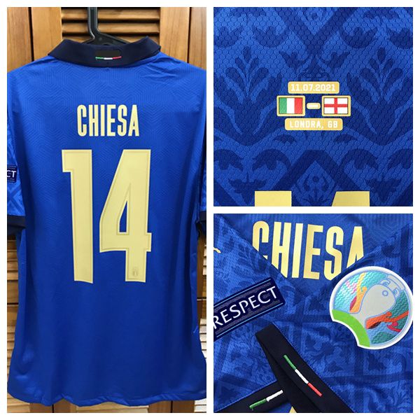 match worn player issue it eu-cup 20/21 final home shirt jersey short sleeves chiesa immobile chiellini football custom patches sponsor, Black
match worn player issue it eu-cup 20/21 final home shirt jersey short sleeves chiesa immobile chiellini football custom patches sponsor, Black