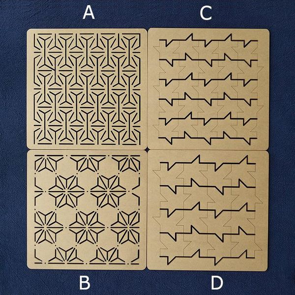 other arts and crafts acrylic sashiko stencil, embroidery pattern, small needle embroidery,20*20cm/8*8 inches pattern
other arts and crafts acrylic sashiko stencil, embroidery pattern, small needle embroidery,20*20cm/8*8 inches pattern