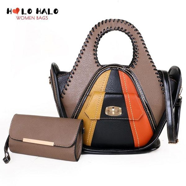 evening bags female purses and handbags 2 pcs bag set women's wallet crossbody fashion colorful splicing pu leather bucket shoulder
evening bags female purses and handbags 2 pcs bag set women's wallet crossbody fashion colorful splicing pu leather bucket shoulder