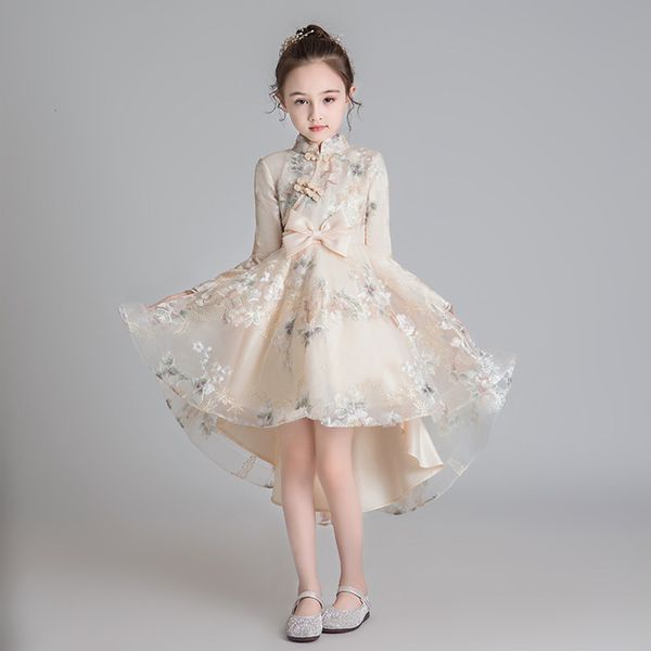girl's dresses chinese style girls cheongsam kids national trailing mesh princess dress for girl birthday party children's clothin, Red;yellow
girl's dresses chinese style girls cheongsam kids national trailing mesh princess dress for girl birthday party children's clothin, Red;yellow