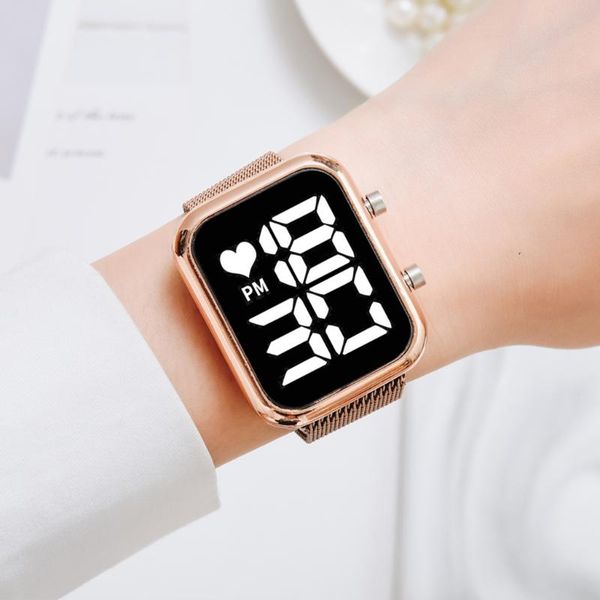 wristwatches luxury digital magnet watches for women square rose gold dress led ladies quartz watch female clock drop, Slivery;brown
wristwatches luxury digital magnet watches for women square rose gold dress led ladies quartz watch female clock drop, Slivery;brown