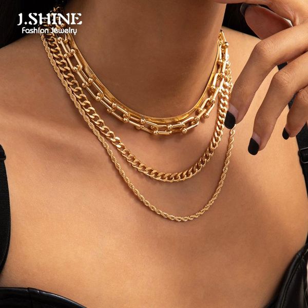 jshine 4pcs/set gothic u-shape link chain layered necklace stackable punk copper twist flat snake necklaces jewelry chains, Silver
jshine 4pcs/set gothic u-shape link chain layered necklace stackable punk copper twist flat snake necklaces jewelry chains, Silver