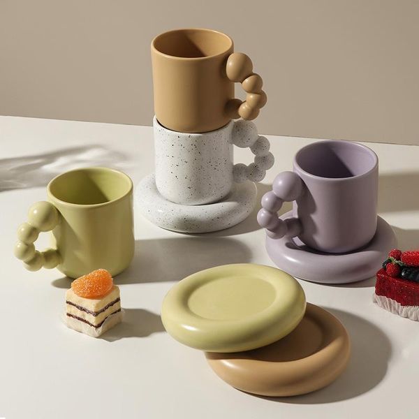 mugs creative coffee cups and plate with spin ball handle nordic home decor handmade art tea mug tray personalized gifts 325ml
mugs creative coffee cups and plate with spin ball handle nordic home decor handmade art tea mug tray personalized gifts 325ml