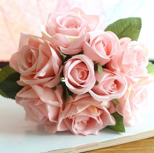 arrival simulation of nine heads roses bouquet bridal holding flower 16 colors in stock for wedding party decoration decorative flowers & wr
arrival simulation of nine heads roses bouquet bridal holding flower 16 colors in stock for wedding party decoration decorative flowers & wr