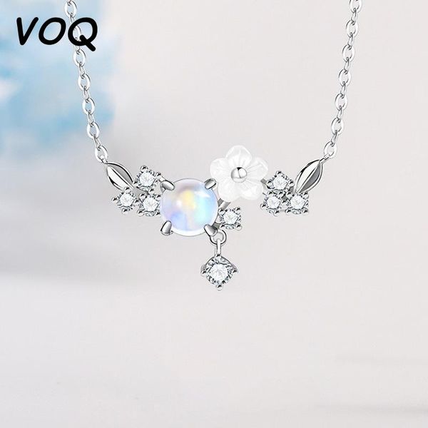 chains voq 925 sterling silver fashion shell flower necklace zircon moonstone pendant ladies jewelry accessories
chains voq 925 sterling silver fashion shell flower necklace zircon moonstone pendant ladies jewelry accessories