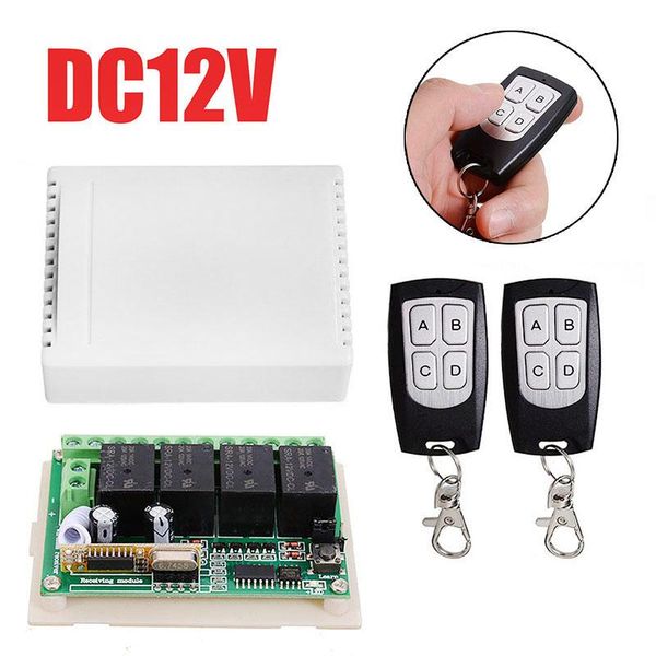smart home control 433mhz universal wireless remote switch dc 12v 4ch relay radio receiver module with 2pcs transmitters
smart home control 433mhz universal wireless remote switch dc 12v 4ch relay radio receiver module with 2pcs transmitters