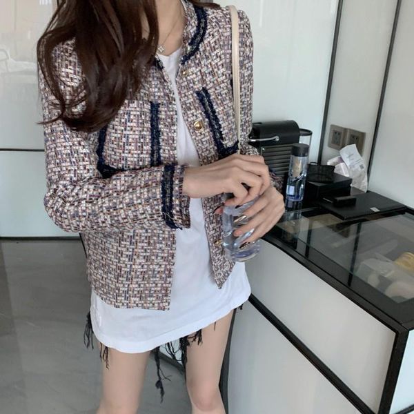 women's jackets women elegant party plaid tweed jacket office ladies slim fit autumn suit coat tassels pocket twill outerwear, Black;brown
women's jackets women elegant party plaid tweed jacket office ladies slim fit autumn suit coat tassels pocket twill outerwear, Black;brown