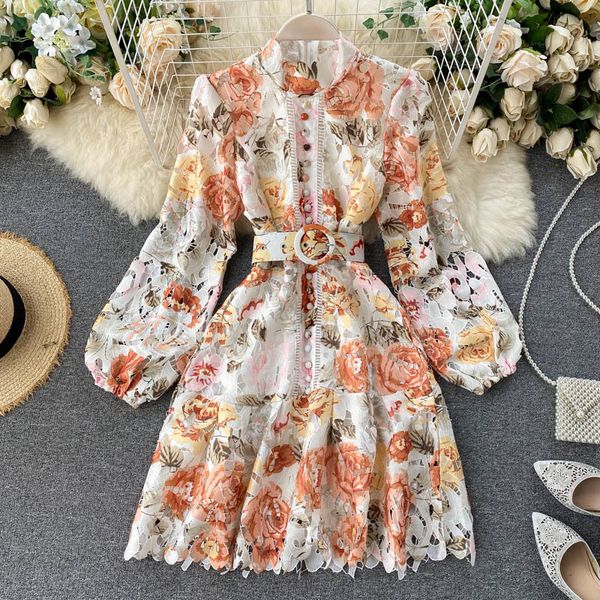 women's knits & tees croysier 2021 runway fashion vintage floral lace women elegant stand collar long sleeve vacation mini with be, White
women's knits & tees croysier 2021 runway fashion vintage floral lace women elegant stand collar long sleeve vacation mini with be, White