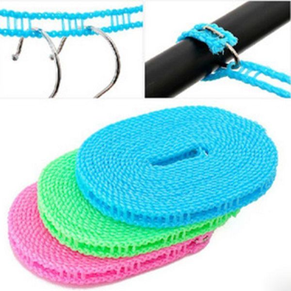 3/5m adjustable windproof outdoor cloth hanging rope home storage clothes dryer non-slip drying rack clothesline washing line hangers & rack
3/5m adjustable windproof outdoor cloth hanging rope home storage clothes dryer non-slip drying rack clothesline washing line hangers & rack