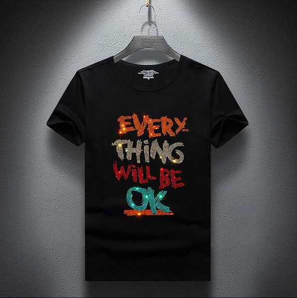 rill cool rhinestones anime tshirt men short sleeve summer t shirt male fashion tshirt, White;black
rill cool rhinestones anime tshirt men short sleeve summer t shirt male fashion tshirt, White;black