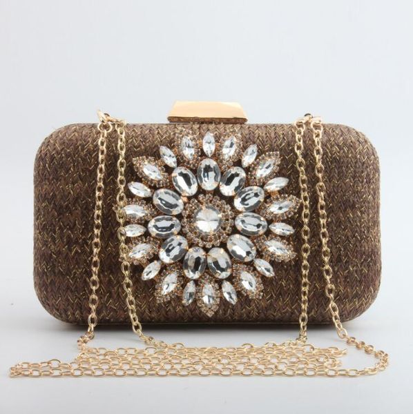 factory wholesale women bag elegant atmosphere sunflower straw clutch dinner bags oversized diamond chains handbag summer joker knitting han
factory wholesale women bag elegant atmosphere sunflower straw clutch dinner bags oversized diamond chains handbag summer joker knitting han
