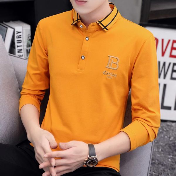 men's polos 2021 shirt men cotton long sleeve shirts male classic solid colors slim fit tee homme clothing, White;black
men's polos 2021 shirt men cotton long sleeve shirts male classic solid colors slim fit tee homme clothing, White;black