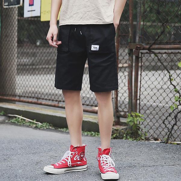men's shorts summer cotton mens casual plus size male cargo streetwear fashion long bermuda drawstring pocket black blue thin z162, White;black
men's shorts summer cotton mens casual plus size male cargo streetwear fashion long bermuda drawstring pocket black blue thin z162, White;black