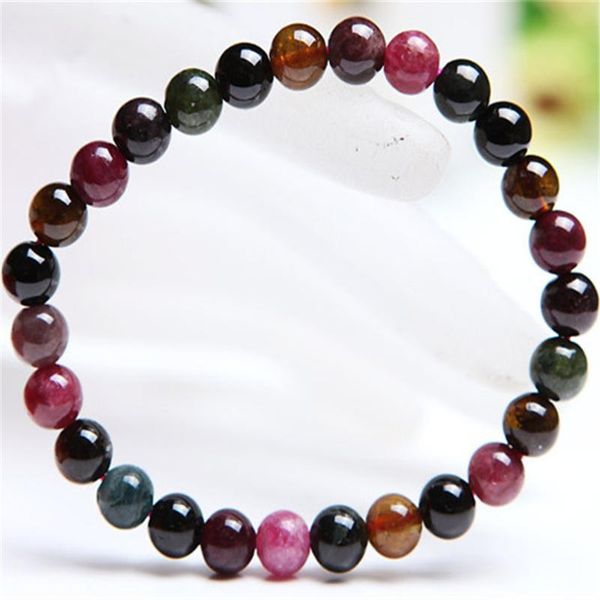beaded, strands 6.5mm genuine natural tourmaline quartz crystal stretch bracelets for women femme charm round bead bracelet, Black
beaded, strands 6.5mm genuine natural tourmaline quartz crystal stretch bracelets for women femme charm round bead bracelet, Black
