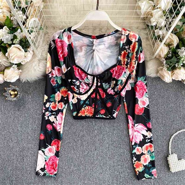 women's autumn european blouse retro printing square collar slim short shirts all-match long sleeve female gk520 210507, White
women's autumn european blouse retro printing square collar slim short shirts all-match long sleeve female gk520 210507, White