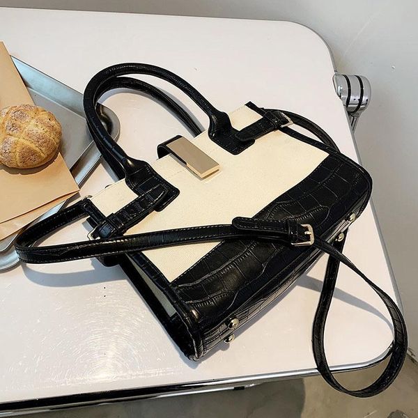 evening bags contrast color large tote bag 2021 fashion high-quality pu leather women's designer handbag canvas shoulder messenger
evening bags contrast color large tote bag 2021 fashion high-quality pu leather women's designer handbag canvas shoulder messenger