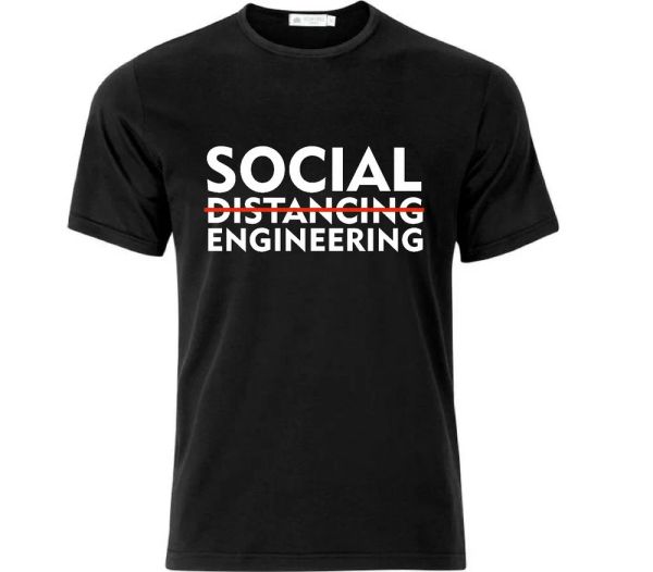 Social Engineering Conspiracy T Shirt Black, White;black