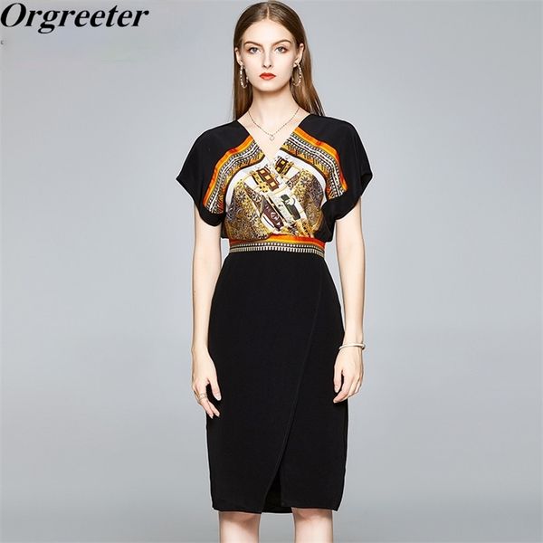 elegant drop shoulder sleeve v-neck dresses women vintage satin color print patchwork dress slim split vestidos 210602, Black;gray
elegant drop shoulder sleeve v-neck dresses women vintage satin color print patchwork dress slim split vestidos 210602, Black;gray