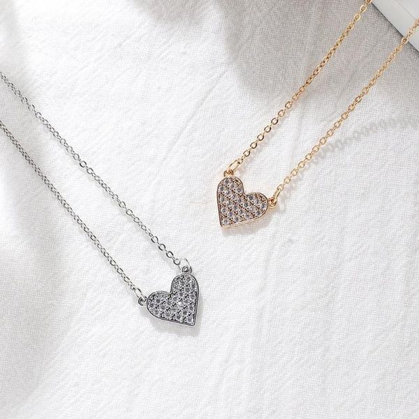 pendant necklaces gojomem heart with full zircon romatic gold collarbone chain woman matching other chunky necklace, Silver
pendant necklaces gojomem heart with full zircon romatic gold collarbone chain woman matching other chunky necklace, Silver