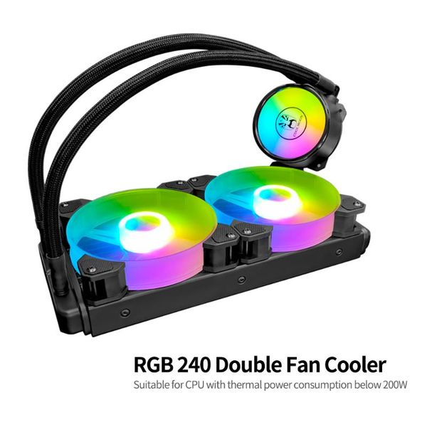 cold 240 one-piece pc case water cooler with rgb 120mm quiet fans cpu liquid radiator for lga775/115x/am4/am3/fm2 lapcooling pads
cold 240 one-piece pc case water cooler with rgb 120mm quiet fans cpu liquid radiator for lga775/115x/am4/am3/fm2 lapcooling pads