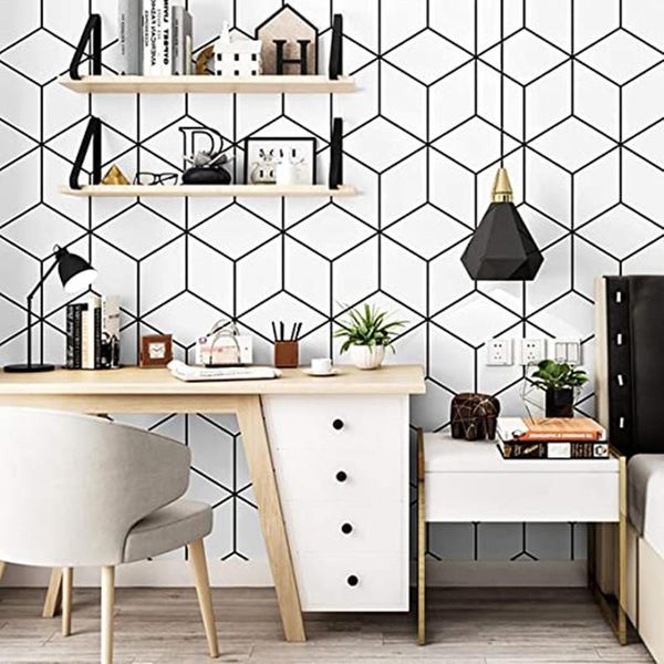 wallpapers black hexagon geometry peel and stick white trellis modern stripe self adhesive wallpaper for bedroom home decorative
wallpapers black hexagon geometry peel and stick white trellis modern stripe self adhesive wallpaper for bedroom home decorative