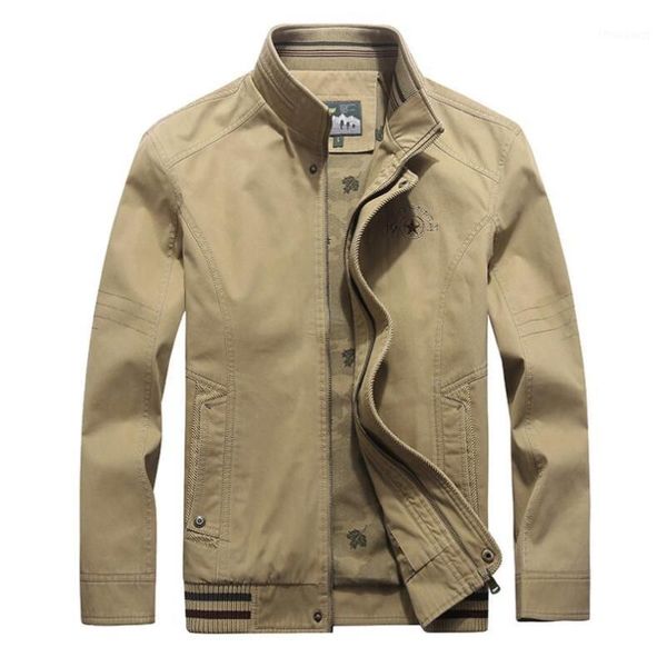 men's jackets spring autumn military jacket men casual stand collar windbreaker mens clothing streetwear m-4xl cotton chamarras para ho, Black;brown
men's jackets spring autumn military jacket men casual stand collar windbreaker mens clothing streetwear m-4xl cotton chamarras para ho, Black;brown