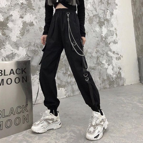 women's pants & capris women fashion cargo black elastic waist loose streetwear jogger trousers female plus size casual sport, Black;white
women's pants & capris women fashion cargo black elastic waist loose streetwear jogger trousers female plus size casual sport, Black;white