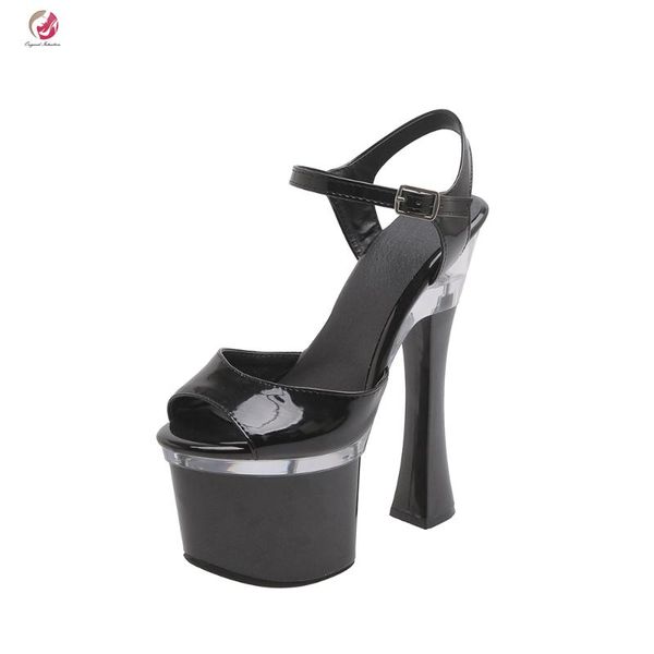 original intention fashion black silver super high platform sandals woman transparent sole open toe party club shoes female
original intention fashion black silver super high platform sandals woman transparent sole open toe party club shoes female