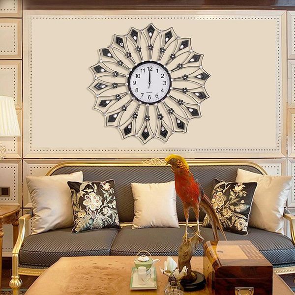 wall clocks black clock silent creative classic living room modern design large decor reloj de pared bg50zb
