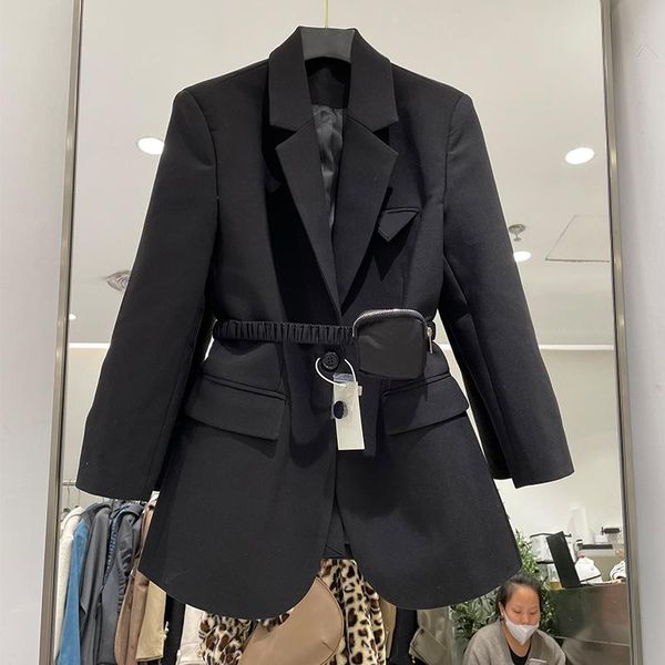 women's suits & blazers chic business casual suit blazer blogger recommends office lady jacket with elastic waist belted and purse, White;black
women's suits & blazers chic business casual suit blazer blogger recommends office lady jacket with elastic waist belted and purse, White;black