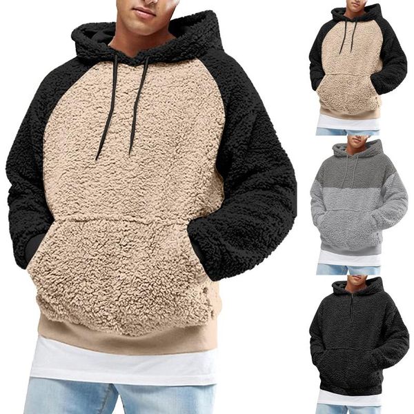 men's hoodies & sweatshirts men fuzzy pullover hoodie sweatshirt long sleeve sport front pocket fall outwear, Black
men's hoodies & sweatshirts men fuzzy pullover hoodie sweatshirt long sleeve sport front pocket fall outwear, Black