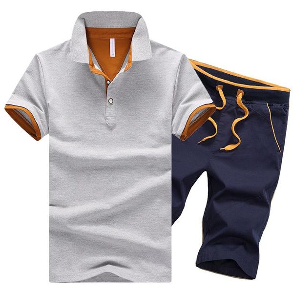 men's tracksuits summer 2021 brand men sports sets casual short-sleeve shirt+shorts running fitness suit male tracksuit, Gray
men's tracksuits summer 2021 brand men sports sets casual short-sleeve shirt+shorts running fitness suit male tracksuit, Gray