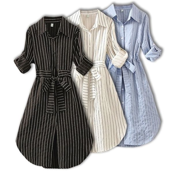 striped women dress tunic long sleeve elegant shirt dress blue white black spring summer ladies casual stripe mini dresses 220310, Black;gray
striped women dress tunic long sleeve elegant shirt dress blue white black spring summer ladies casual stripe mini dresses 220310, Black;gray