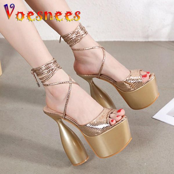 sandals champagne color women ankle strap up summer 17cm super high heel models shoes nightclub platform pole dance, Black
sandals champagne color women ankle strap up summer 17cm super high heel models shoes nightclub platform pole dance, Black