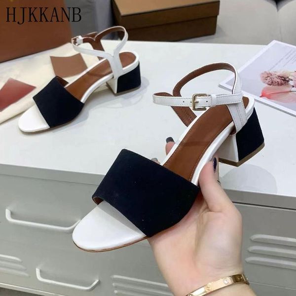summer simple patchwork sandals women chunky high heel open toe sandalias ankle strap runway casual party dress shoes, Black
summer simple patchwork sandals women chunky high heel open toe sandalias ankle strap runway casual party dress shoes, Black