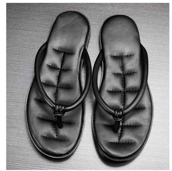 sandals men genuine leather flat soft bottom slippers flip flop british style boardered beach male zapatos, Black
sandals men genuine leather flat soft bottom slippers flip flop british style boardered beach male zapatos, Black
