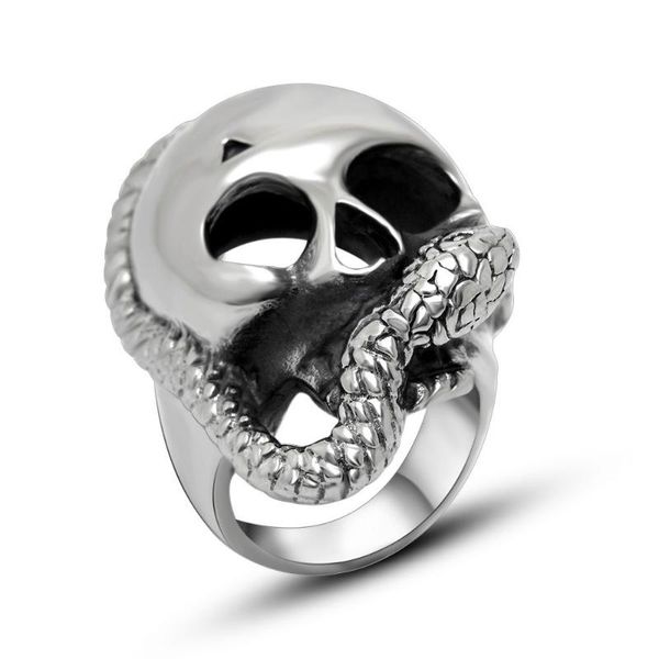 wedding rings fashion stainless steel animal snake skull ring couples men and women trendy simple punk jewelry gift s065, Slivery;golden
wedding rings fashion stainless steel animal snake skull ring couples men and women trendy simple punk jewelry gift s065, Slivery;golden