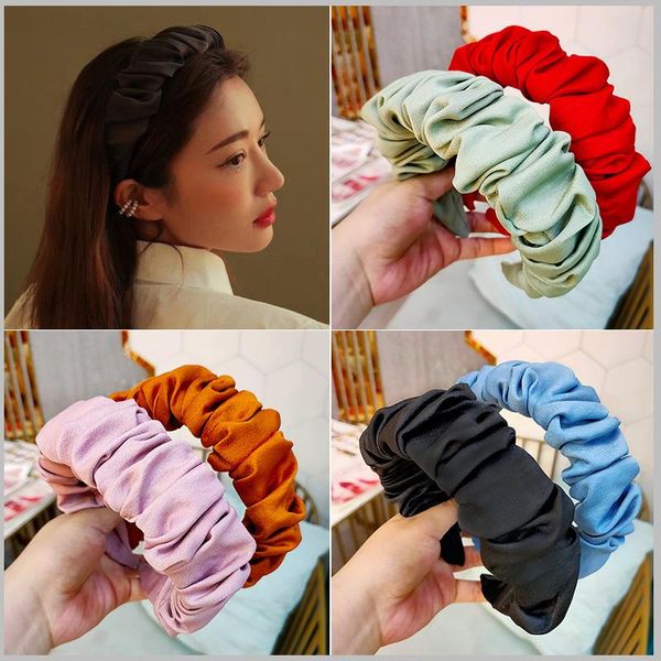 hair accessories solid autumn wave headbands individuality wide pleated hairbands bezel for women girls hundred matching hoop
hair accessories solid autumn wave headbands individuality wide pleated hairbands bezel for women girls hundred matching hoop