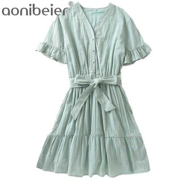 summer women solid ruffles dress with slash buttons short sleeve ladies mini vestidos urban outfits 210604, Black;gray
summer women solid ruffles dress with slash buttons short sleeve ladies mini vestidos urban outfits 210604, Black;gray