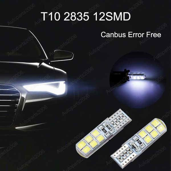 50pcs/lot white t10 w5w 2835 12smd canbus error wedge led bulbs for 194 168 clearance lamps car interior dome door license plate light 12v
50pcs/lot white t10 w5w 2835 12smd canbus error wedge led bulbs for 194 168 clearance lamps car interior dome door license plate light 12v