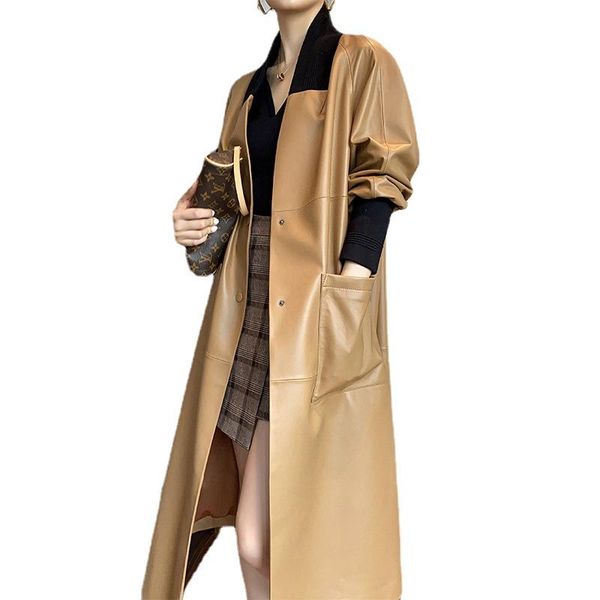 women's leather & faux 100% sheepskin coat genuine jacket real fur women clothes 2021 autumn winter long casaco feminino abrigo mujer, Black
women's leather & faux 100% sheepskin coat genuine jacket real fur women clothes 2021 autumn winter long casaco feminino abrigo mujer, Black