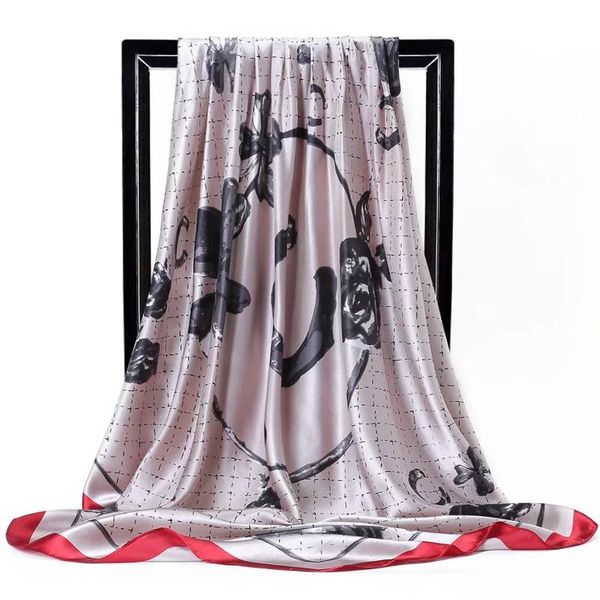 scarves four seasons sunscreen big kerchief letter 90x90cm satin headcloth korean style silk fashion print square shawls, Blue;gray
scarves four seasons sunscreen big kerchief letter 90x90cm satin headcloth korean style silk fashion print square shawls, Blue;gray